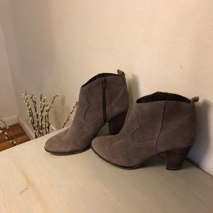 Steve Madden Grey Suede Booties